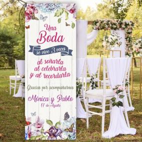 Banner una boda