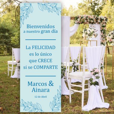 Cartel Bienvenida Inspiración Azul