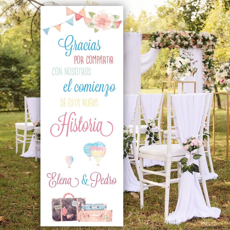 Cartel Bienvenida Viaje Bonita