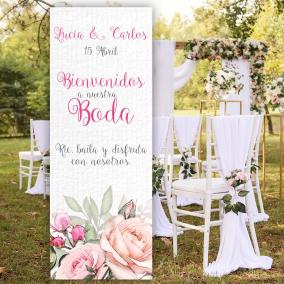 Cartel para Boda con Soporte