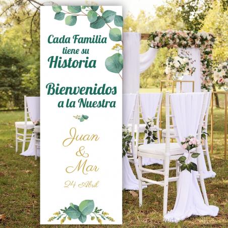 Banner para Boda Eucalipto