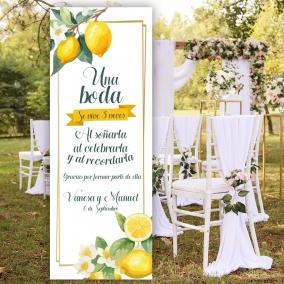 Cartel de Boda Limones