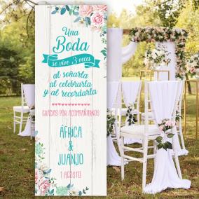 Cartel Boda Alegre