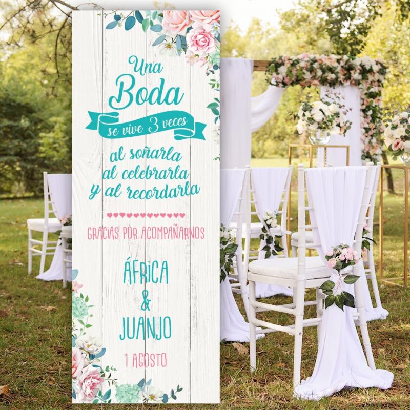 Cartel Boda Alegre