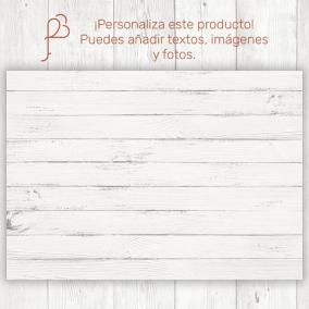 Cartel Textura Madera Personalizado