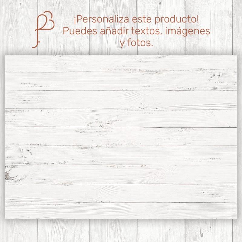 Cartel Textura Madera Personalizado