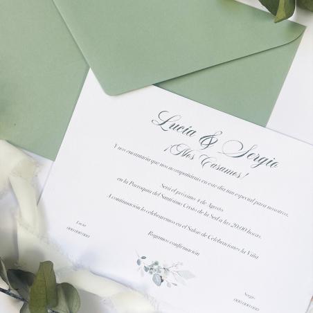 Invitación de Boda Clásica