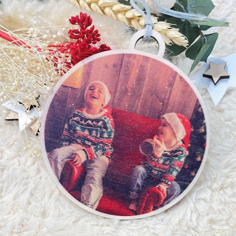 Bola con Foto de Navidad