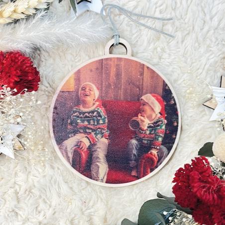 Bola con Foto de Navidad
