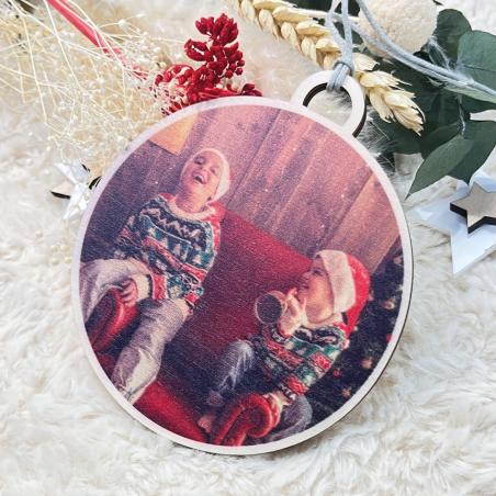 Bola con Foto de Navidad