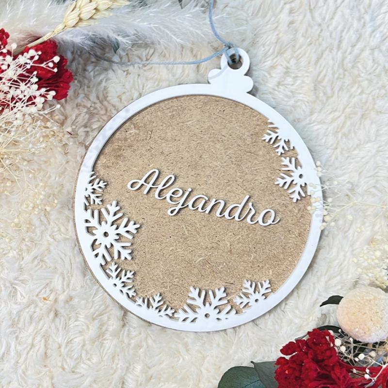 Bola de Navidad personalizada con relieves
