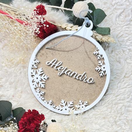 Bola de Navidad personalizada con relieves