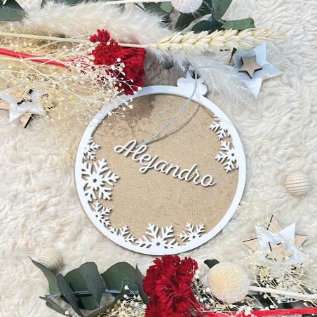 Bola de Navidad personalizada con relieves