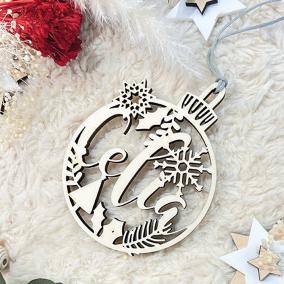 Bola copitos de Navidad Personalizada