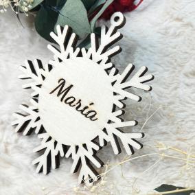 Estella de copo Nieve Personalizada