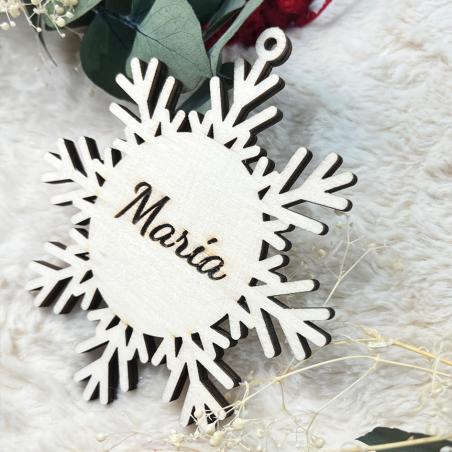 Estella de copo Nieve Personalizada