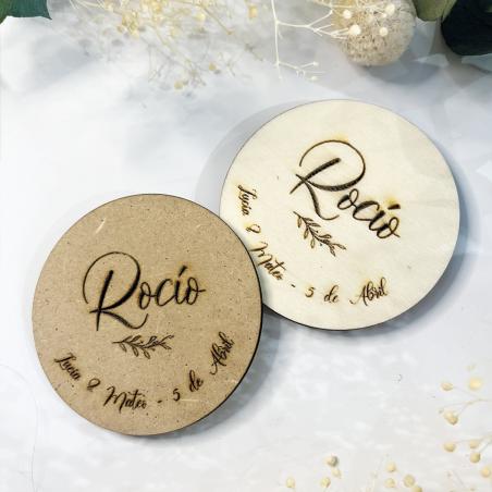 Placa circular personalizada