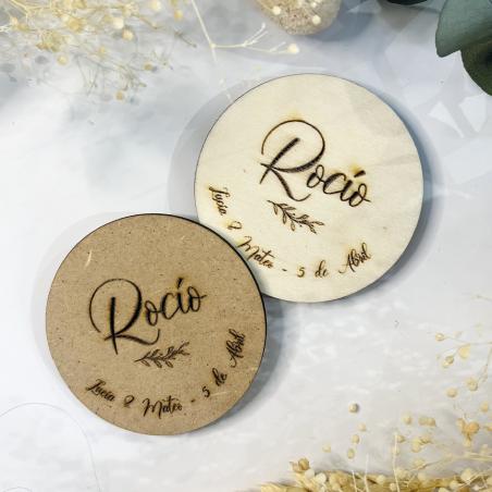 Placa circular personalizada