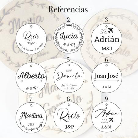 Placa circular personalizada