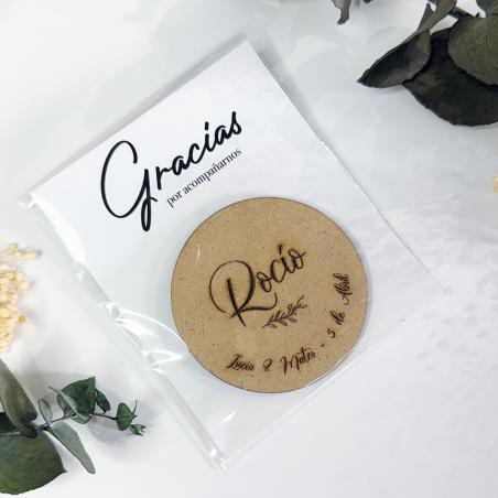 Placa circular personalizada