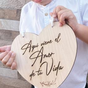 Cartel Grabado Corazón