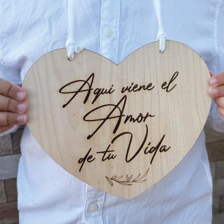 Cartel Grabado Corazón