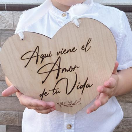 Cartel Grabado Corazón