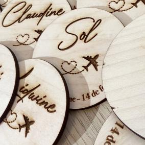 Placa circular personalizada