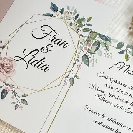 Invitación Elegante Rosa