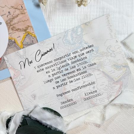 Invitación Boda Mapa