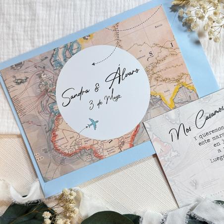 Invitación Boda Mapa