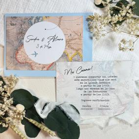 Invitación Boda Mapa
