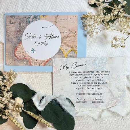 Invitación Boda Mapa