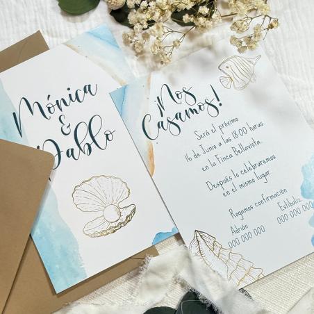 Invitacion de Boda Playa