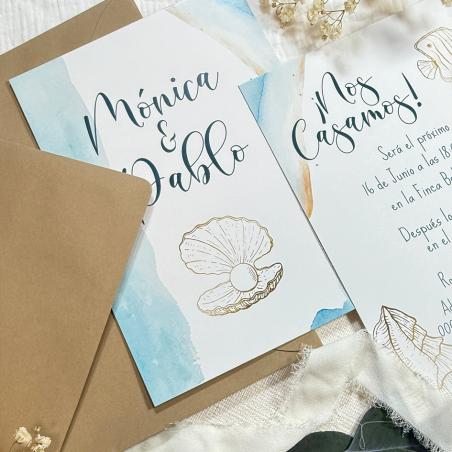 Invitacion de Boda Playa