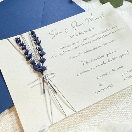Invitación de Boda con Flores a Elegir