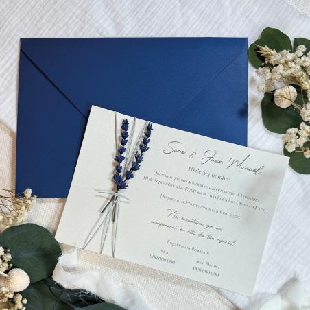 Invitación de Boda con Flores a Elegir