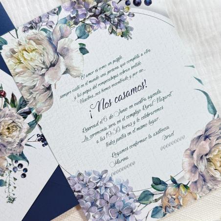Invitación de Boda Peonias