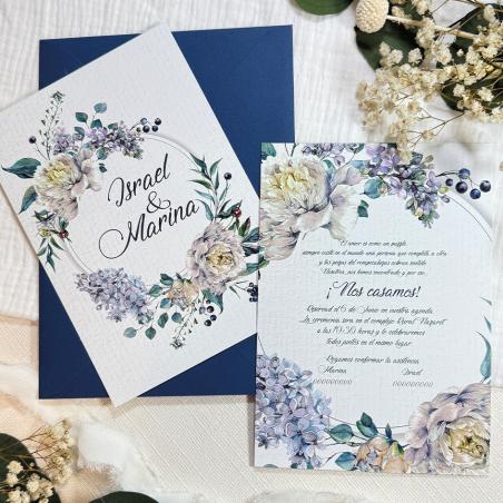Invitación de Boda Peonias