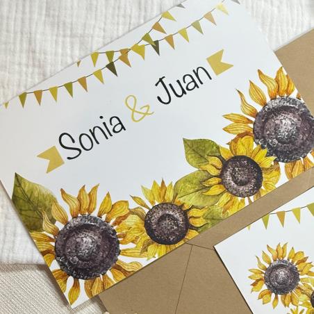 Invitación Girasoles