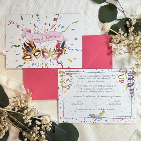 Invitación de Boda Carnaval