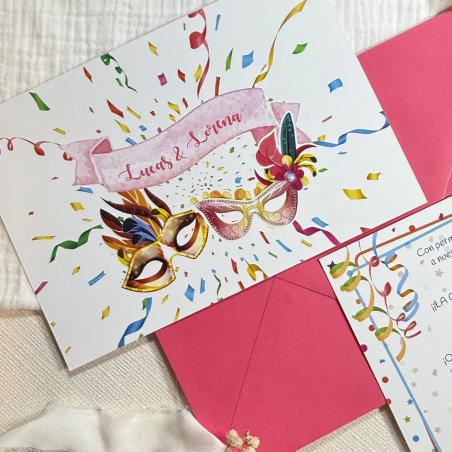 Invitación de Boda Carnaval