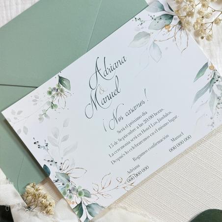 Invitación Elegante Horizontal