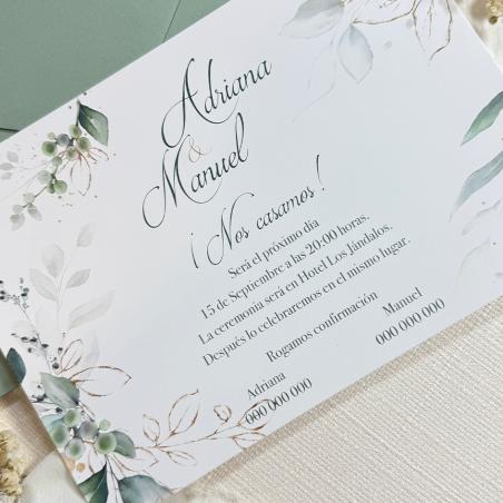 Invitación Elegante Horizontal