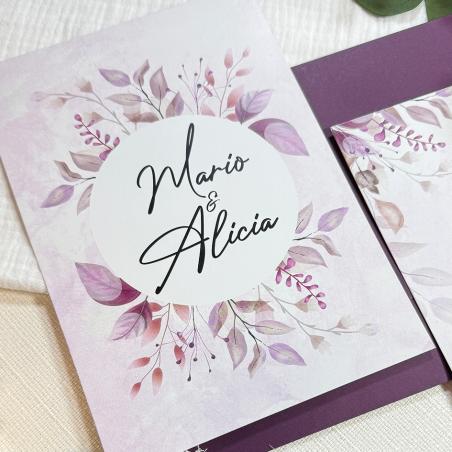 Invitación de Boda Flor Acuarela